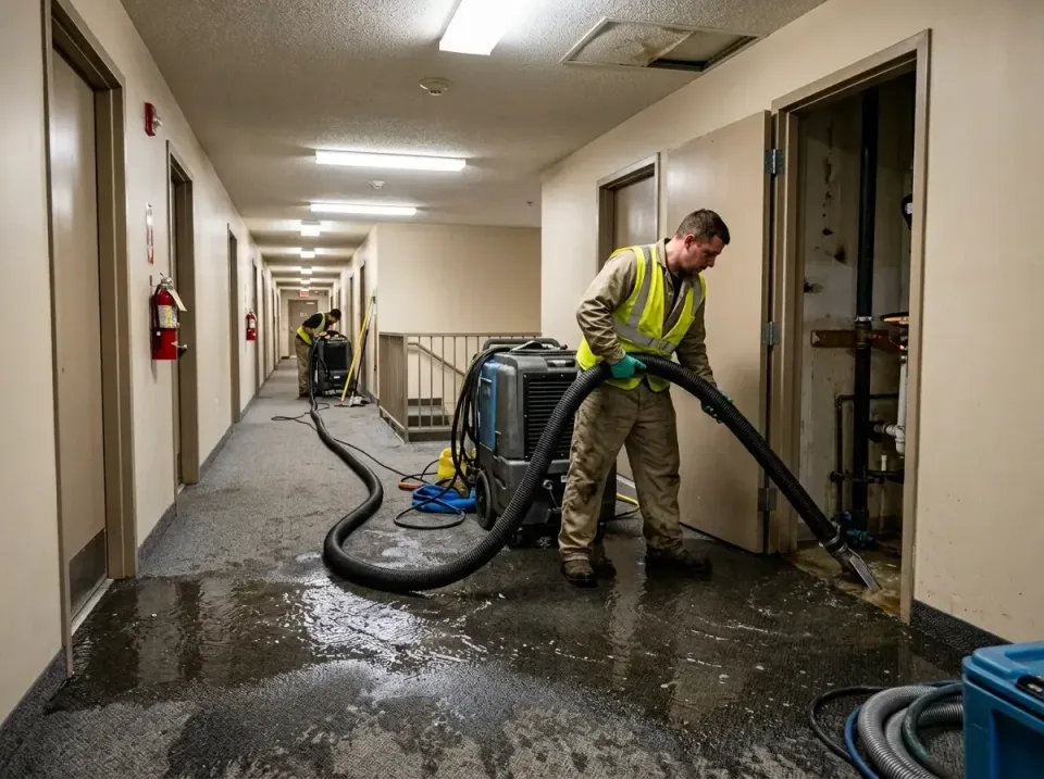 multi-unit-apartment-hallway-f-005 — frequently asked questions, Emergency Burst Pipe Water Extraction & Removal in Stoughto…